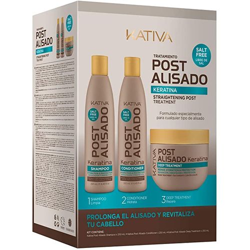 Kativa Professional KIT PROTEINE : POST-ALISADO x3 unités